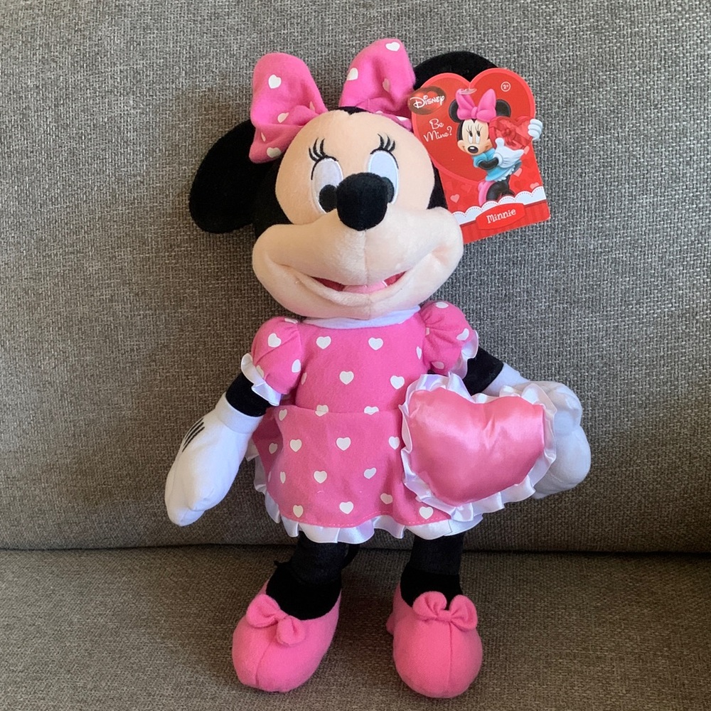 16” Disney Minnie Mouse Valentine Be Mine Plush Just Toys With Tag
